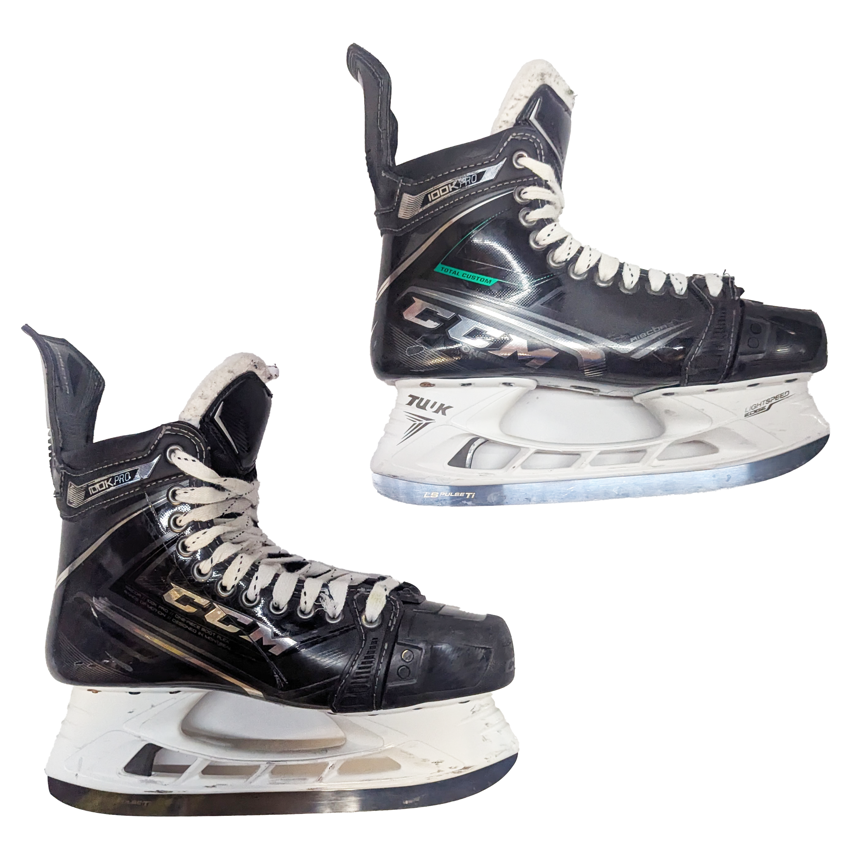 CCM Ribcor 100k Pro - Patins de hockey NCAA Pro Stock d'occasion - Taille 9,5